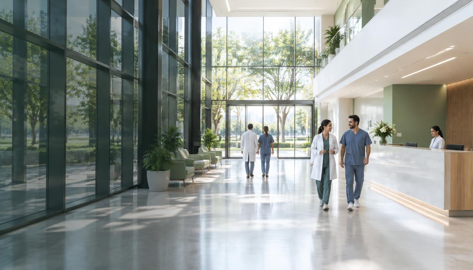 Ambiente hospitalar acolhedor